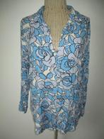 FABIENNE CHAPOT Vrolijke blouse maat 40 / L, Fabienne Chapot, Ophalen of Verzenden, Zo goed als nieuw, Blauw