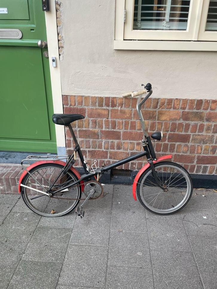 Vouwfiets met slot - lekke band, Fietsen en Brommers, Fietsonderdelen, Gebruikt, Algemeen, Overige typen, Ophalen