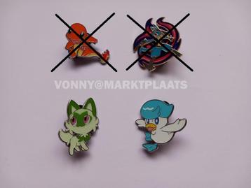 Pokémon pins speldjes Sprigatito Quaxly beschikbaar voor biedingen