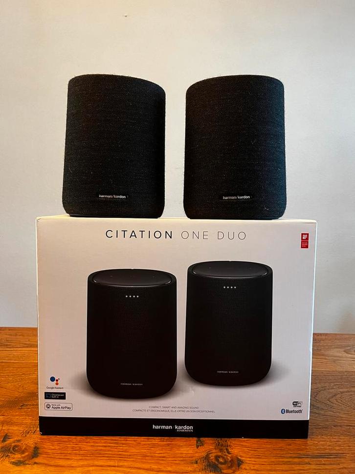Harman Kardon Citation One Duo - Draadloze Speakerset, Audio, Tv en Foto, Luidsprekers, Zo goed als nieuw, Front, Rear of Stereo speakers