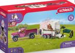 Kado tip: Schleich trailer met paard en chauffeur (42346), Ophalen of Verzenden, Zo goed als nieuw