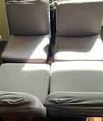 4 Grijze Eetkamerstoelen - Zo goed als nieuw, Huis en Inrichting, Stoelen, Ophalen, Zo goed als nieuw, Vier, Stof