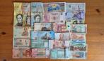 Verzameling van 25 verschillende bankbiljetten UNC, Postzegels en Munten, Munten en Bankbiljetten | Verzamelingen, Ophalen of Verzenden