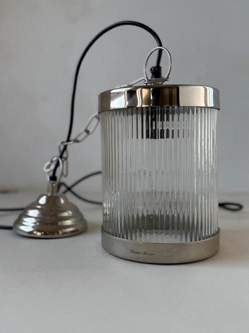 Hanglamp Riviera Maison van glas, Huis en Inrichting, Lampen | Hanglampen, Zo goed als nieuw, Minder dan 50 cm, Glas, Ophalen