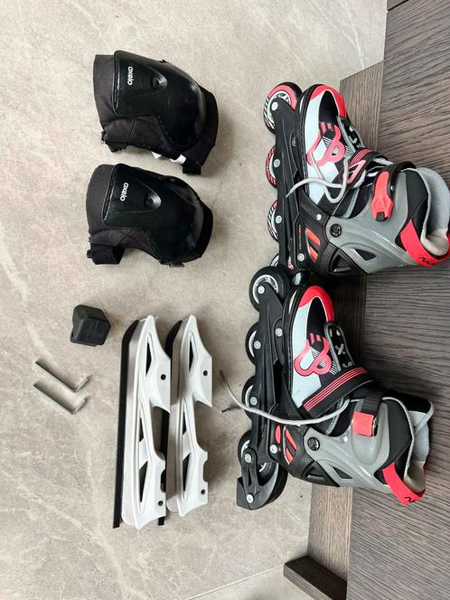 Nijdam Combo Skeelers 33-36, Sport en Fitness, Skeelers, Zo goed als nieuw, Inline skates 4 wielen, Overige merken, Ophalen of Verzenden
