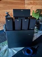 klipsch 5.1 suround set, Zo goed als nieuw, 120 watt of meer, Front, Rear of Stereo speakers, Ophalen