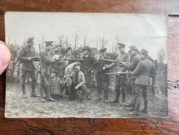 Foto Grenscontrole wo1 mobilisatie Oekel Rijsbergen 1917 beschikbaar voor biedingen