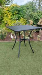 Mooie metalen tuintafel / terrastafel, Tuin en Terras, Ophalen, Gebruikt, Rond, Metaal