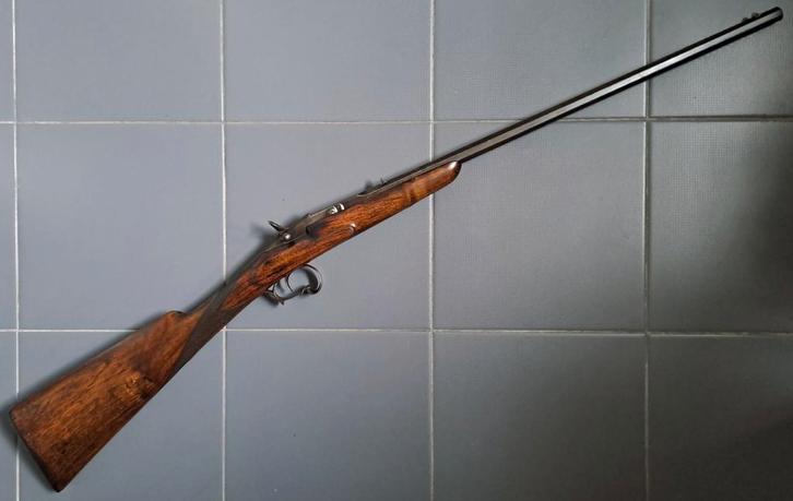 Antiek Belgisch 9mm Flobert Warnant geweer zwartkruit, Antiek en Kunst, Antiek | Overige Antiek, Ophalen of Verzenden