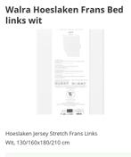 Wit jersey hoeslaken Frans bed links, Ophalen of Verzenden, Zo goed als nieuw