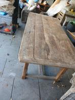 handgemaakte schitterende eiken eetkamer tafel, Ophalen, Gebruikt, 200 cm of meer, 50 tot 100 cm