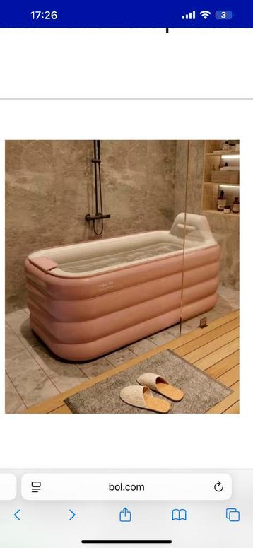 Opblaasbad + Badplank - Zo goed als nieuw! beschikbaar voor biedingen