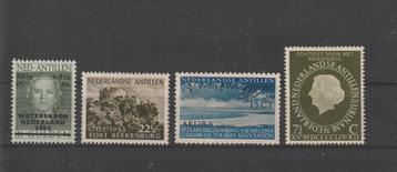 Nederlandse Antillen 1953-54, NVPH 244 t/m 247, Ongebruikt. beschikbaar voor biedingen