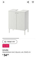 Wastafelkastje Ikea Nysjon wit, Huis en Inrichting, 50 tot 100 cm, Minder dan 100 cm, 25 tot 50 cm, Wastafelkast
