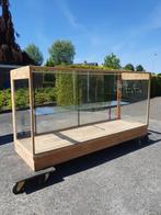 vintage luxe toonbank vitrine winkelkast met parketbodem, Ophalen