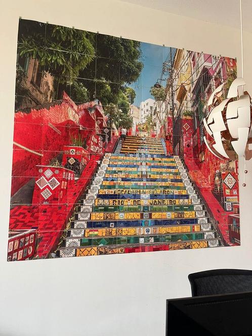 Grote IXXI Selaron trappen Rio de Janeiro, Huis en Inrichting, Woonaccessoires | Wanddecoraties, Zo goed als nieuw, Ophalen