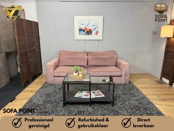 GRATIS LEVERING Knusse Zalm Kleurige 2/3-Zits Bank beschikbaar voor biedingen