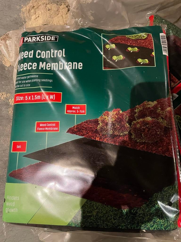 Parkside Vliesdoek / Worteldoek 5x1.5m - Onkruidbestrijding, Tuin en Terras, Overige Tuin en Terras, Ophalen, Nieuw