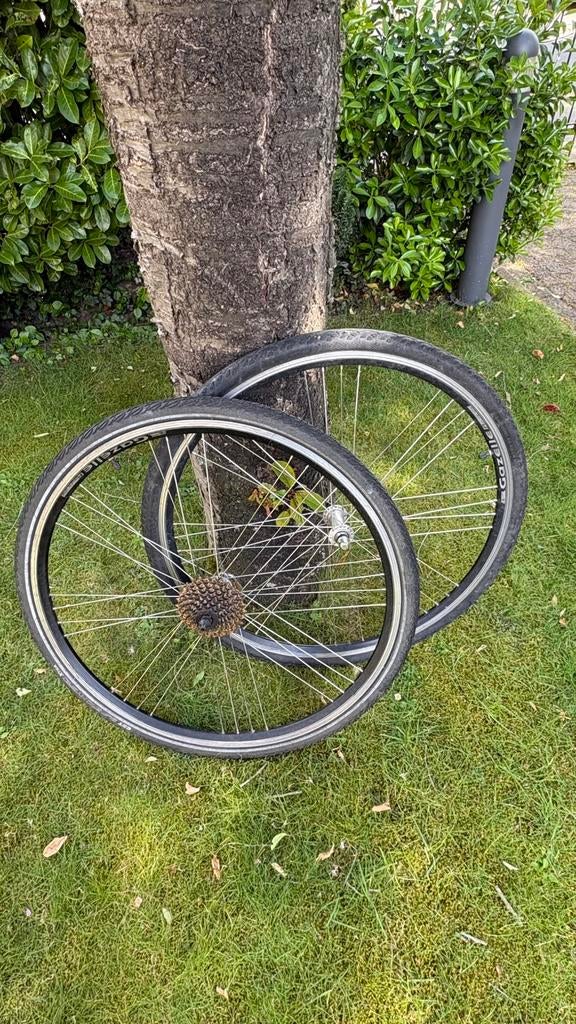 Fiets wielen, Fietsen en Brommers, Fietsonderdelen, Wiel, Gebruikt, Ophalen of Verzenden, Aluminium