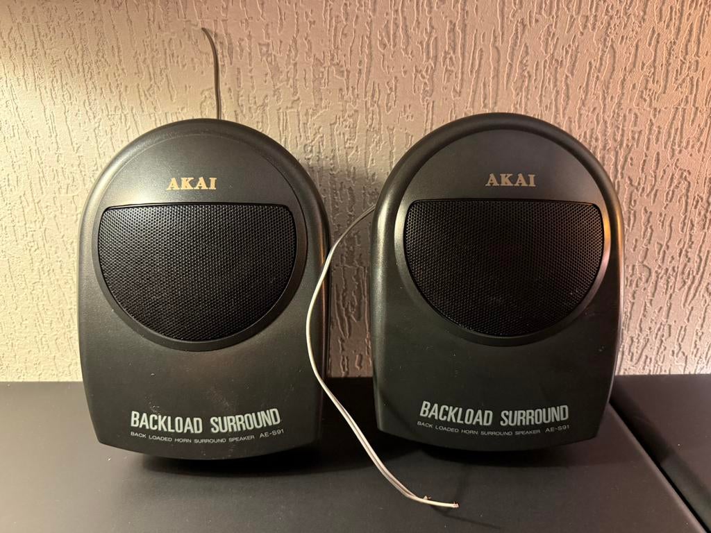 Akai surround boxen, Gebruikt, Minder dan 60 watt, Front, Rear of Stereo speakers, Ophalen