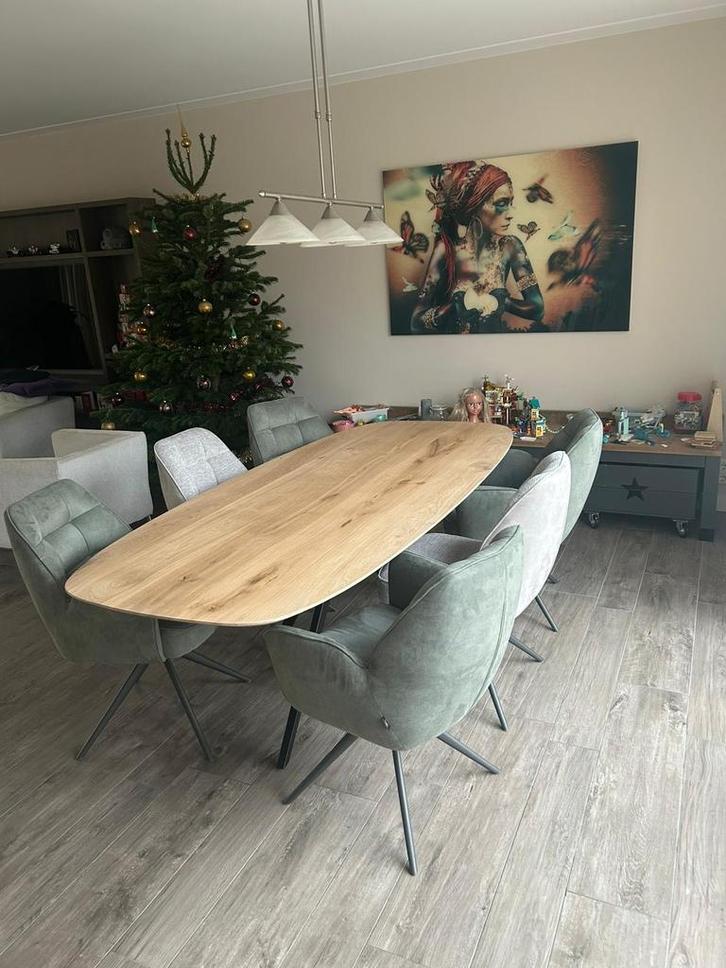 Eiken eettafel op maat - Diverse vormen en afmetingen, Huis en Inrichting, Tafels | Eettafels, Nieuw, 100 tot 150 cm, 150 tot 200 cm