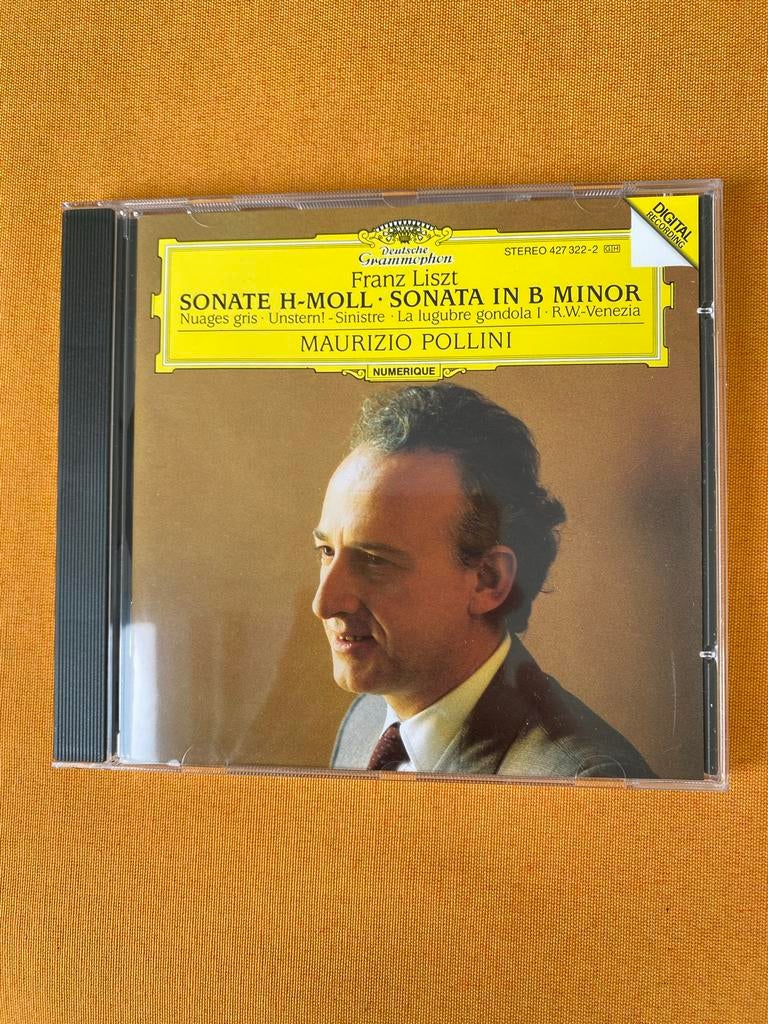 Franz Liszt - Sonate H-Moll - Maurizio Pollini CD, Ophalen of Verzenden, Romantiek, Gebruikt, Kamermuziek