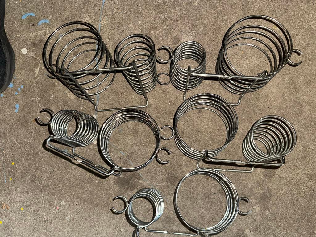 5x Kapper föhnhouders metalen salon set professioneel, Ophalen, Gebruikt