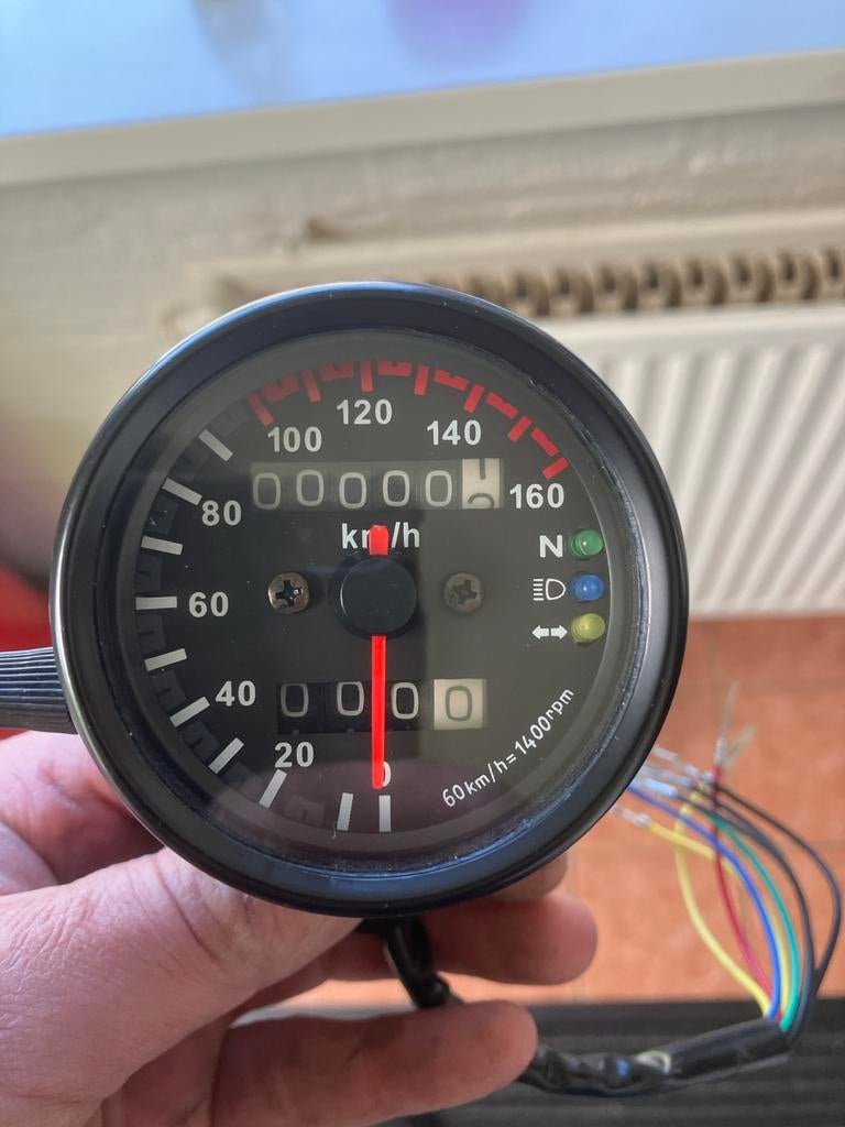 Universele Motorfiets Snelheidsmeter Kilometerteller, Ophalen, Nieuw, Overige typen