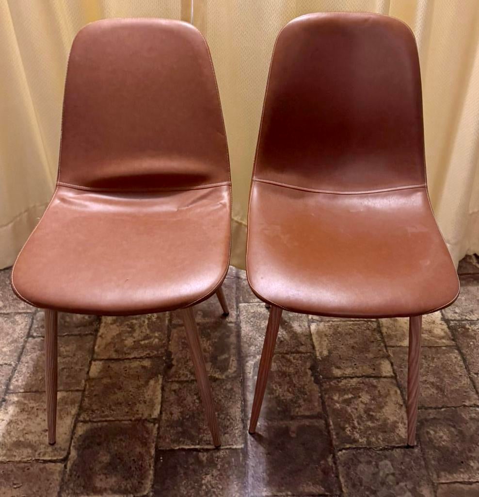 Eetkamerstoellen | eiken | 2 stuks | Jysk, Ophalen, Zo goed als nieuw, Twee