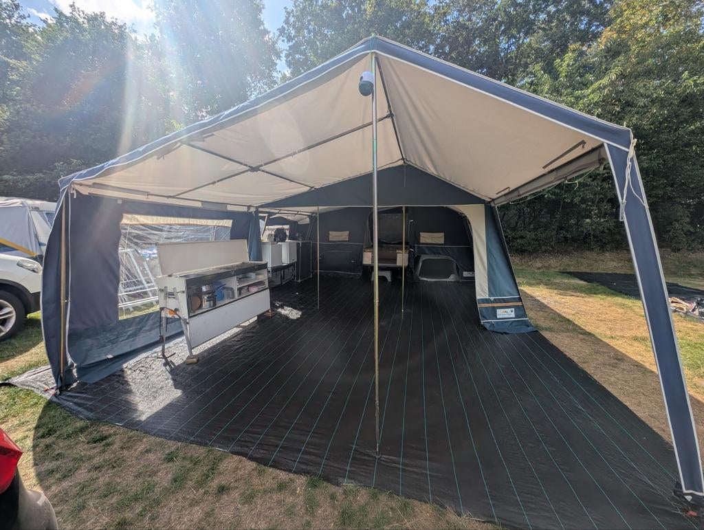 Ruime 8 persoons vouwwagen, Caravans en Kamperen, Tenten, meer dan 6, Gebruikt, Ophalen