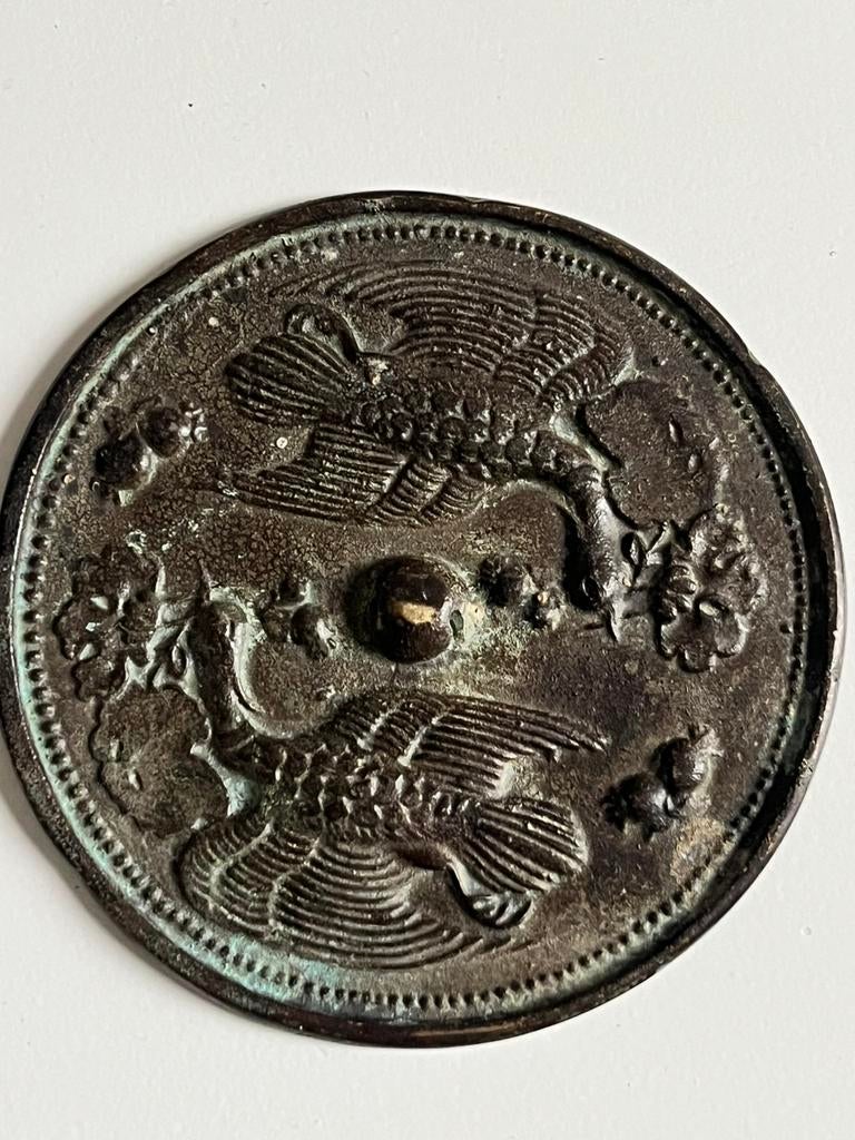 Chinese  antique bronze mirror, Ophalen of Verzenden