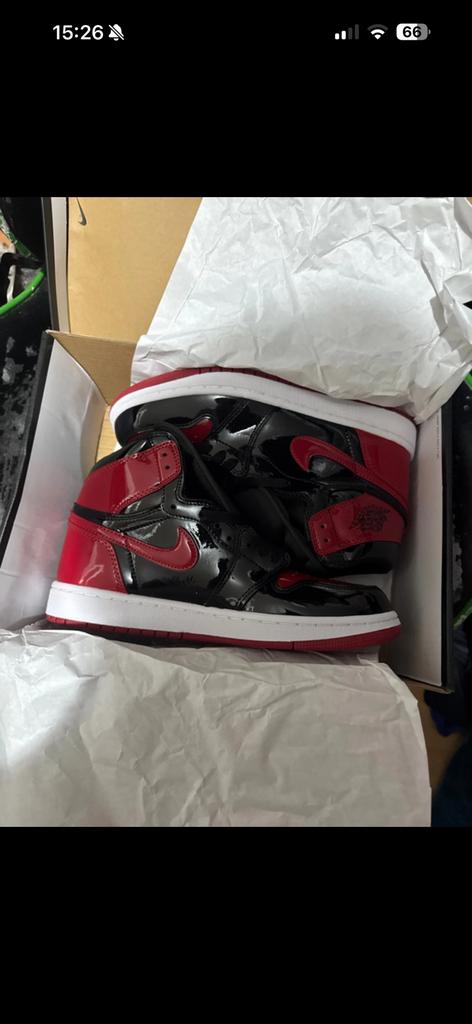 Nike jordan 1 patent bred mid, Kleding | Heren, Schoenen, Zwart, Nieuw, Ophalen of Verzenden, Sneakers of Gympen