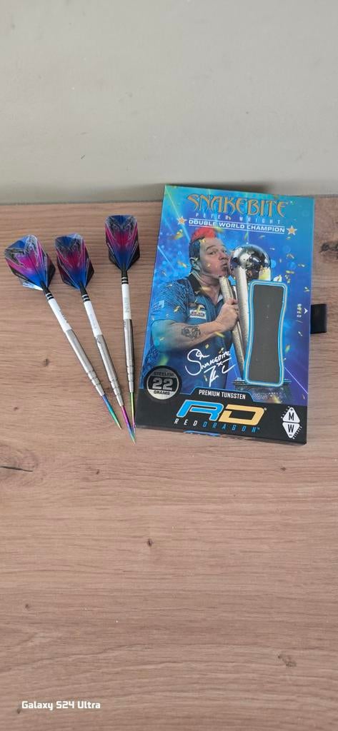 Peter Wright Snakebite Darts - 22 gram, Ophalen of Verzenden, Zo goed als nieuw, Pijlen