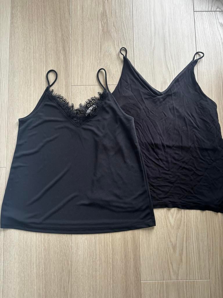 H&M hemdjes XS, Zwart, Ophalen of Verzenden, Zo goed als nieuw, Zonder mouw