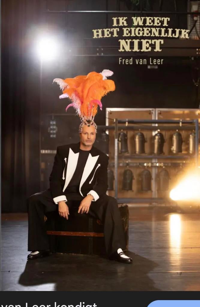 2 kaarten voor show Fred van Leer in Zwolle 11 september, Tickets en Kaartjes, Theater | Cabaret en Komedie, Twee personen, September