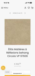 Elitis Matières à Réflexions behang Circolo VP 97606, Ophalen, Minder dan 10 m², Beige