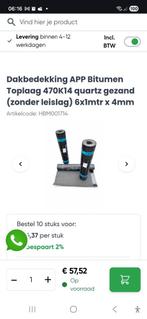 3 rollen dakleer APP Bitumen Toplaag 470K14, Doe-het-zelf en Verbouw, Ophalen
