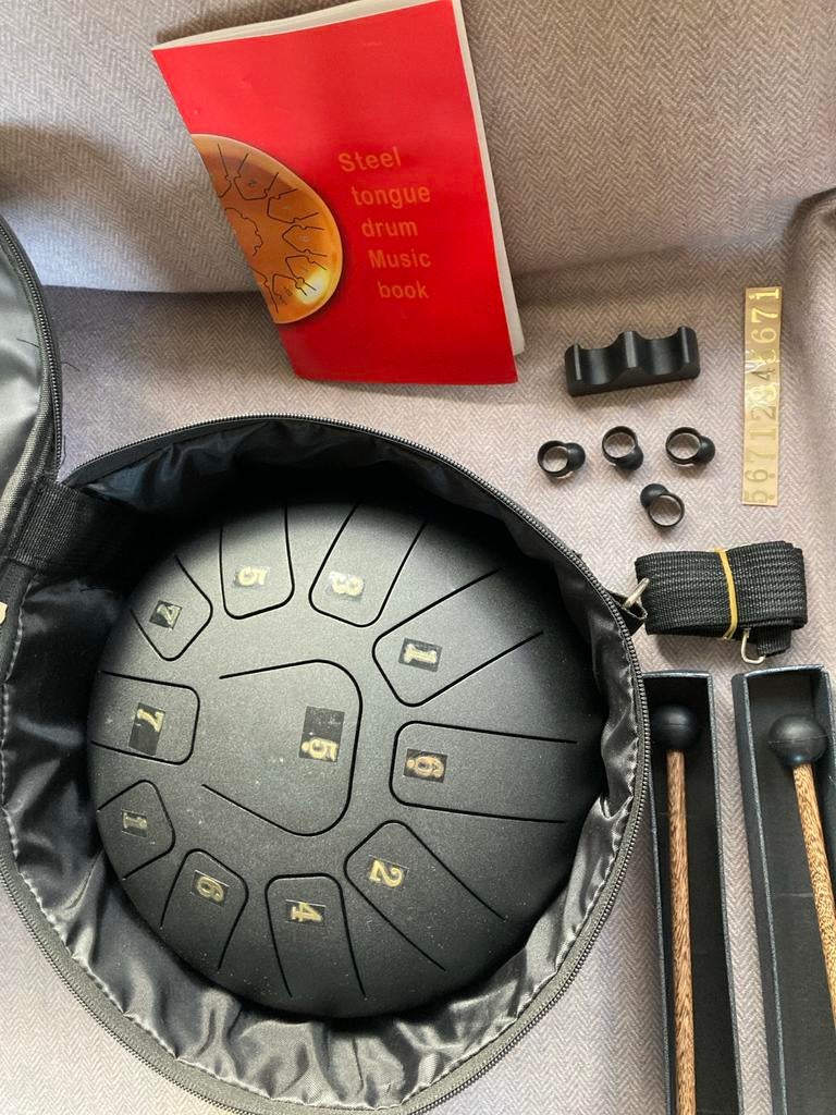 Steel tongue drum, Ophalen of Verzenden, Zo goed als nieuw, Melodische percussie