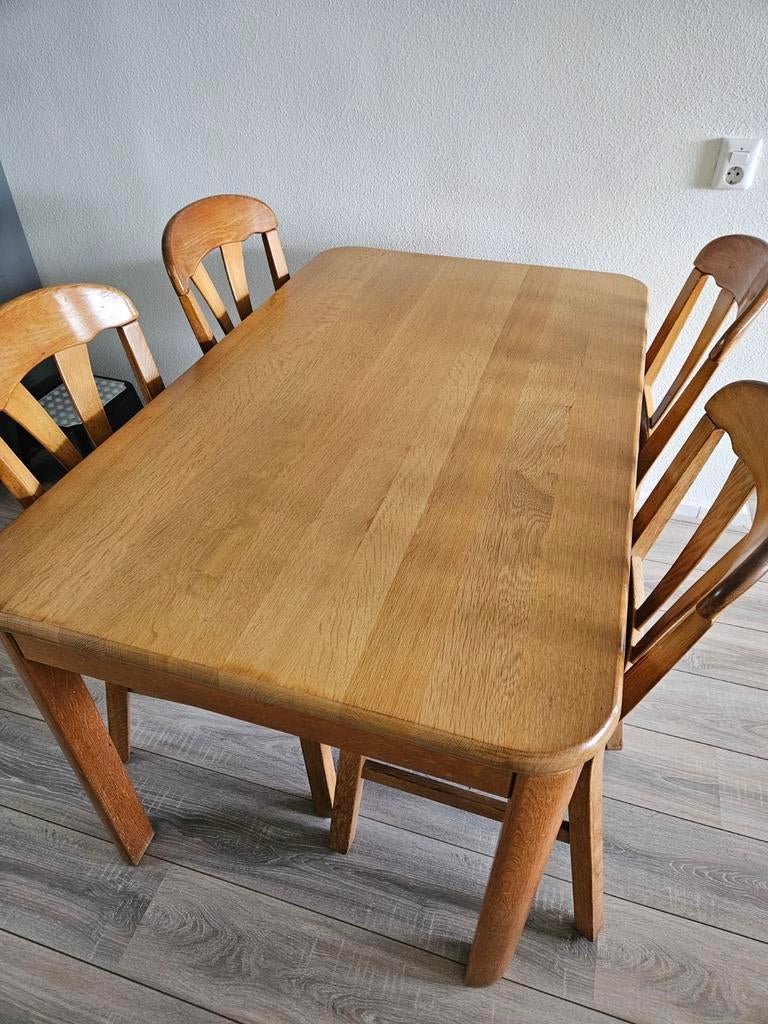 Te koop eetkamerset., Ophalen