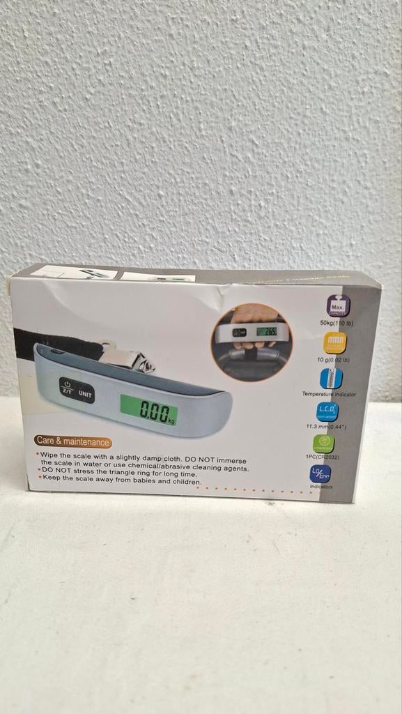 Digitale bagageweegschaal - Handig voor op reis, Ophalen of Verzenden, Nieuw