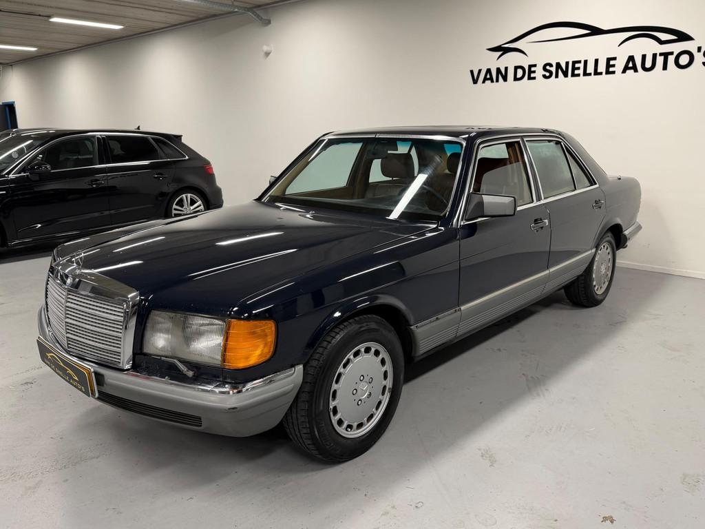 Mercedes-Benz S-klasse 280 SE INTERIEUR NIEUWSTAAT/AIRCO/TRE, Auto's, Automaat, Achterwielaandrijving, Gebruikt, Blauw