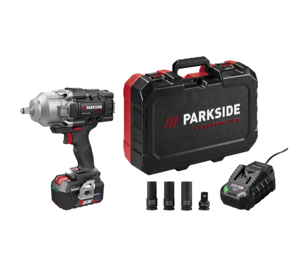 Accu slagschroevendraaier Parkside Performance 20V 4Ah nieuw, Ophalen of Verzenden, Nieuw, Boor- en Schroefmachine