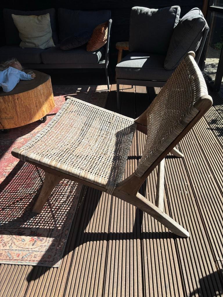 Houten lounge stoel, Ophalen, Gebruikt, Overige kleuren, Eén