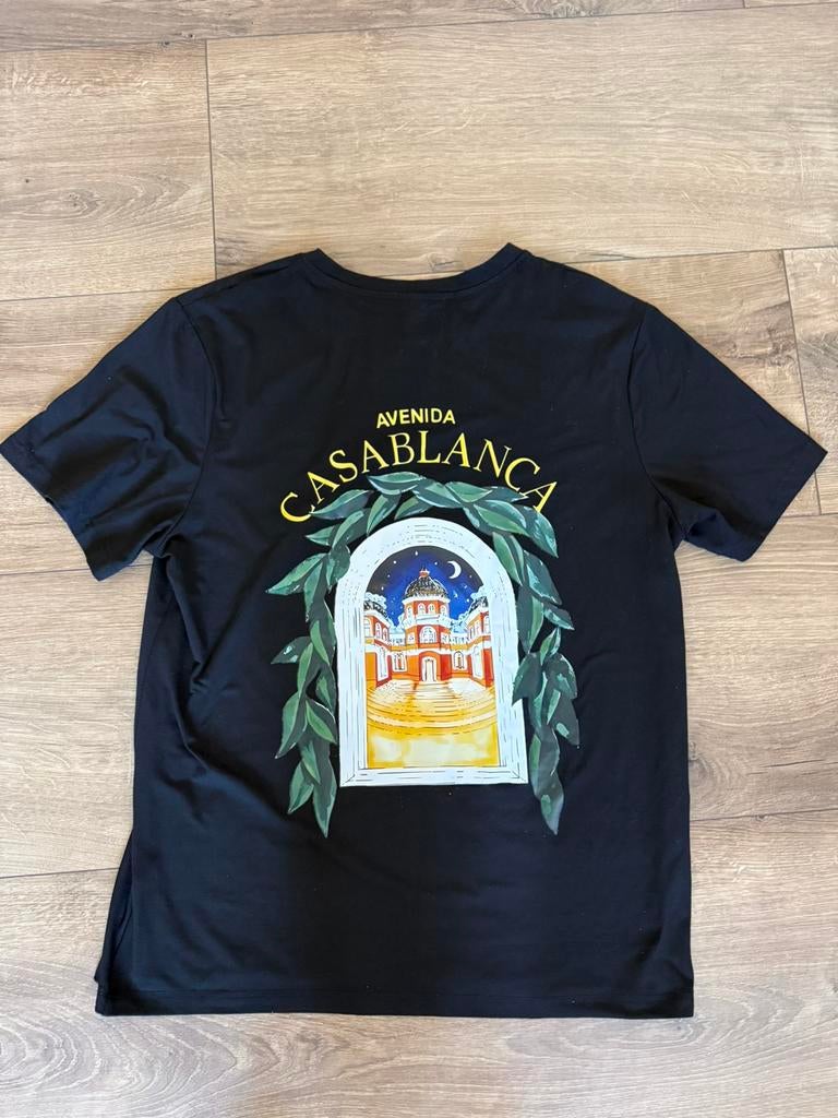 Casablanca Avenida t-shirt, Kleding | Heren, T-shirts, Ophalen of Verzenden, Zo goed als nieuw, Maat 52/54 (L), Zwart