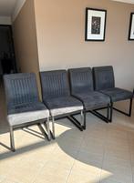 4x Eetkamerstoel parantino grijs prontowonen z.g.a.n, Huis en Inrichting, Stoelen, Ophalen, Zo goed als nieuw, Vier, Stof