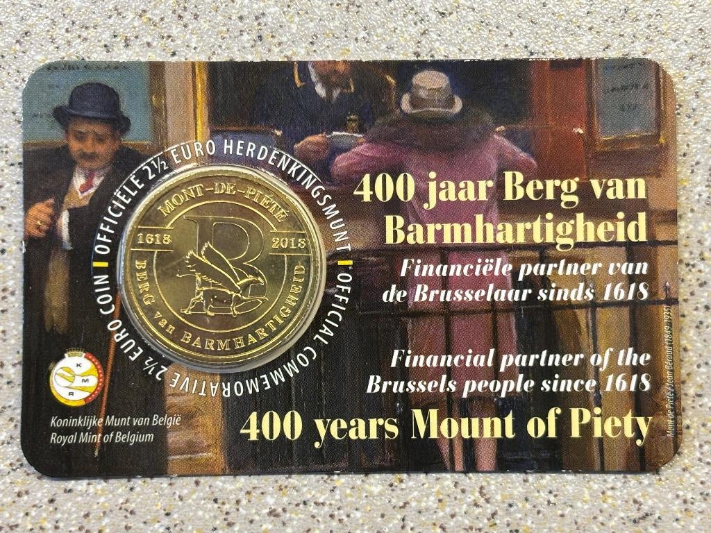 2,5 euro Berg Van Barmhartigheid coincard Belgie 2019, Postzegels en Munten, Munten | Nederland, Ophalen of Verzenden, Koningin Beatrix