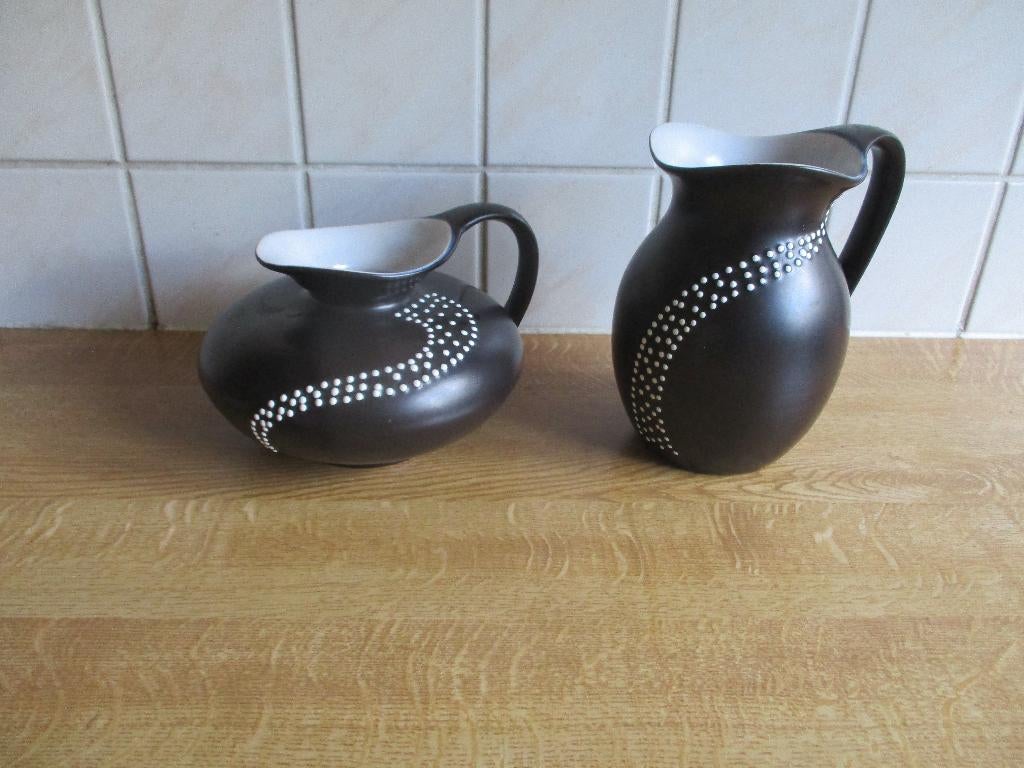 Stippen kan Potterie Driehoek Huizen pareldecor vaas decor, Ophalen of Verzenden