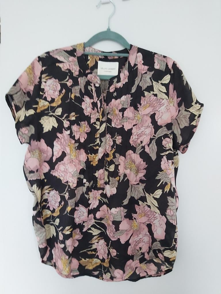 Zomerse blouse, merk Lollys Laundry, maat M, Ophalen of Verzenden, Zo goed als nieuw, Maat 38/40 (M), Zwart