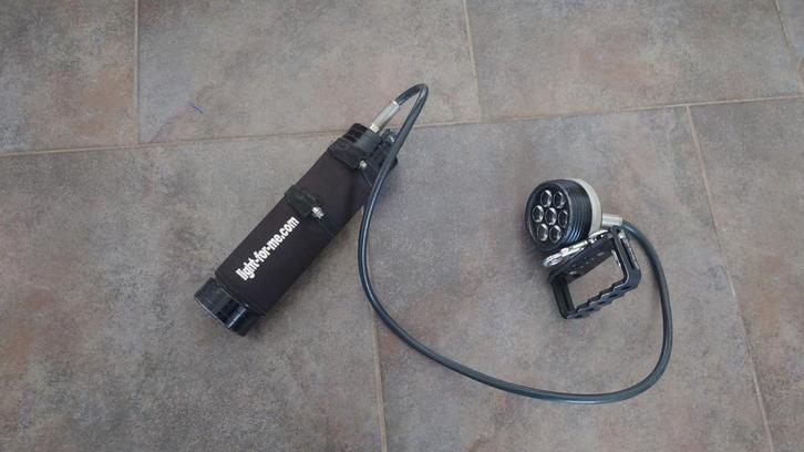 Duiklamp Light-for-me kabellamp, Watersport en Boten, Duiken, Gebruikt, Duiklamp, Ophalen of Verzenden