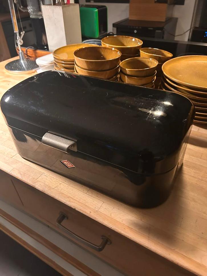 Wesco Broodtrommel Zwart - Klassiek en Ruim, Huis en Inrichting, Keuken | Keukenbenodigdheden, Gebruikt, Ophalen